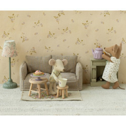 Maileg - Miniature fireplace, off white