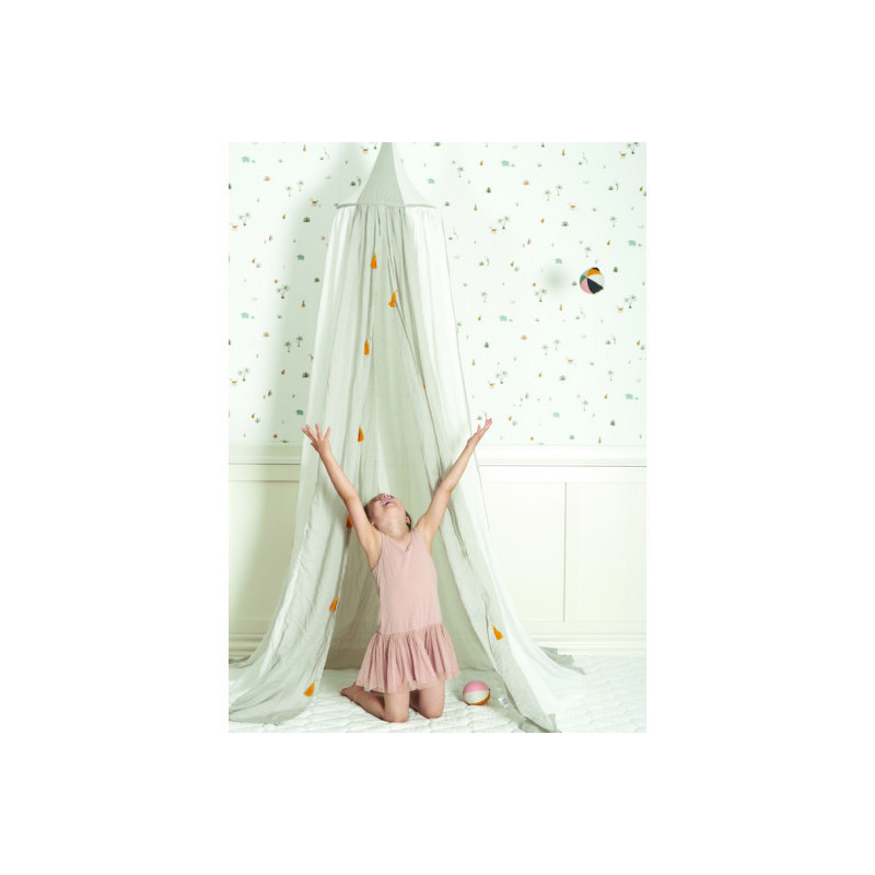 Roommate - Canopy, stripped grey/white