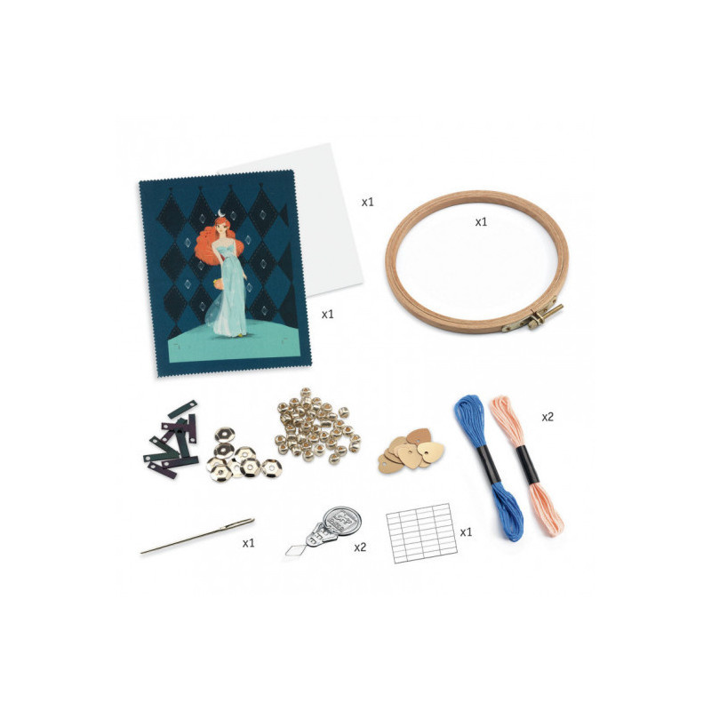 Djeco - Broderie, Fashion Coctail