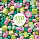 Djeco - Wooden beads, Leaves and flowers