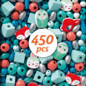 Djeco - Wooden beads, Small animals