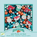 Djeco - Wooden beads, Small animals