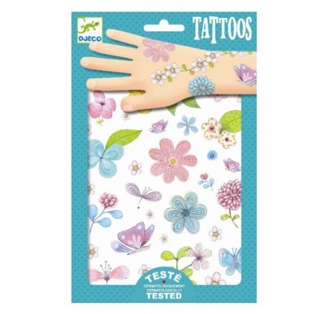 Djeco - Tattoo, Fair flowers
