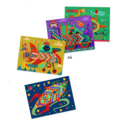 Djeco - Mosaic kits - Ace at the wheel