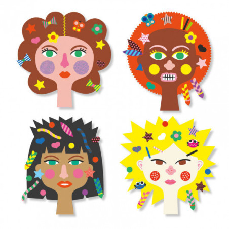 Djeco - Stickers, Hairdresser