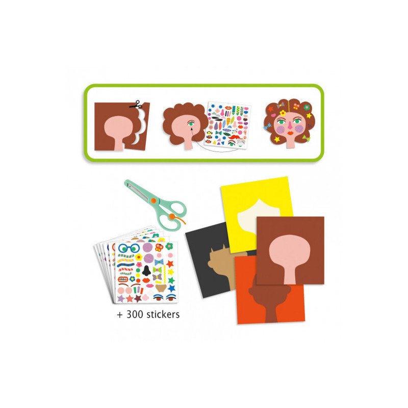 Djeco - Stickers, Hairdresser