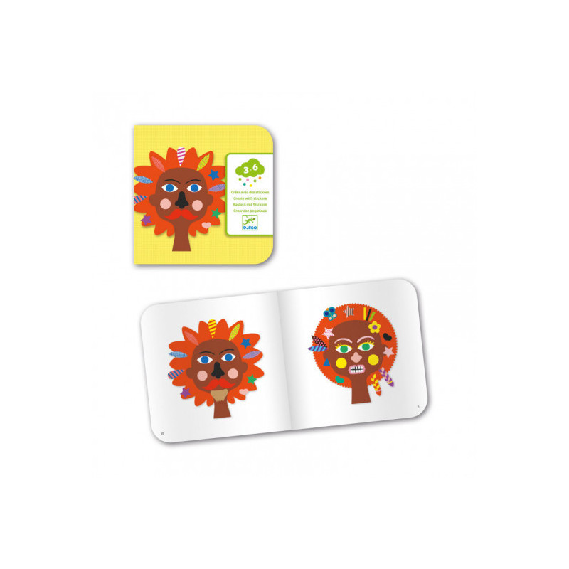 Djeco - Stickers, Hairdresser
