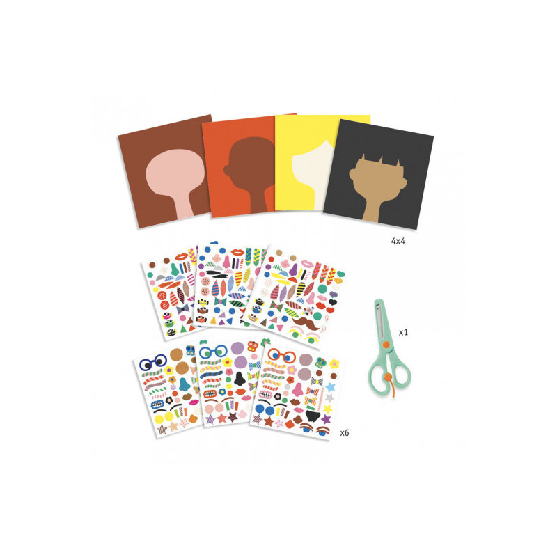 Djeco - Stickers, Hairdresser