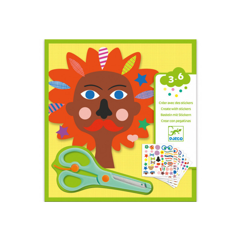 Djeco - Stickers, Hairdresser