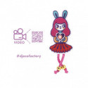 Djeco - Brooch - Bunny girl