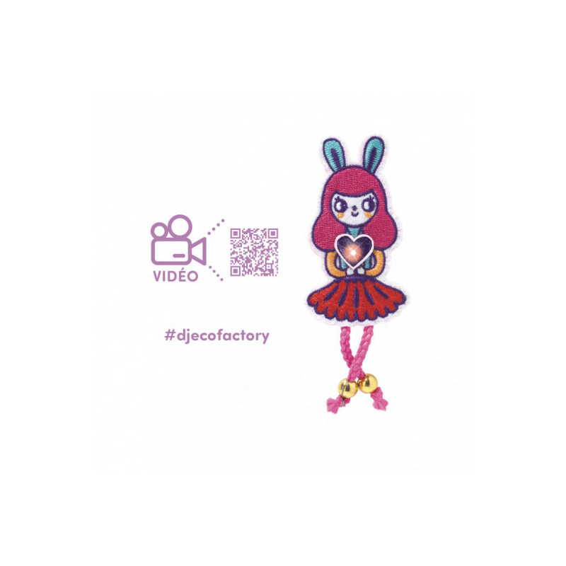 Djeco - Brooch - Bunny girl