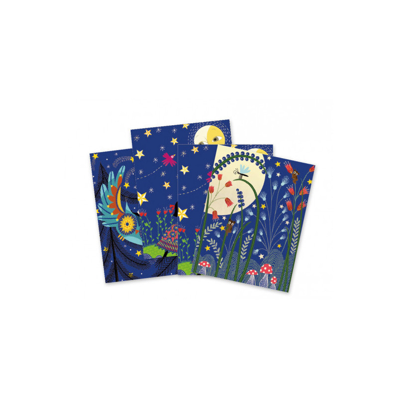 Djeco - Scratch card, Full moon