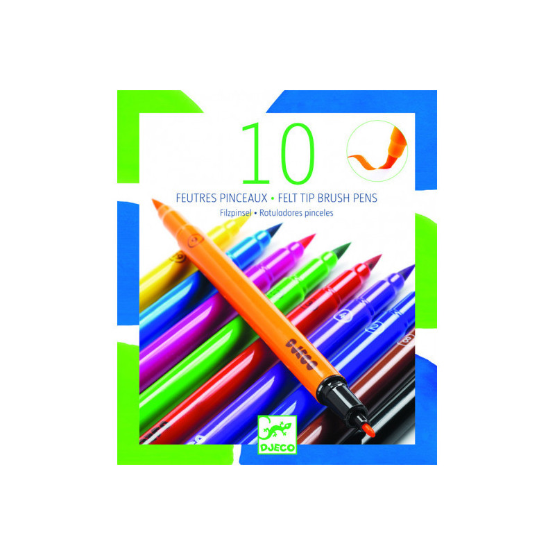 Djeco - 10 felt brushes - classic
