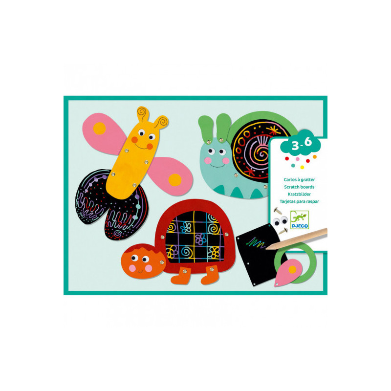 Djeco - Scratch the funny animals