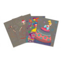 Djeco - Scratch card, The beauties ball