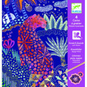 Djeco - Scratch card, Lush nature