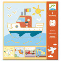 Djeco - Stencil, Transports & Co