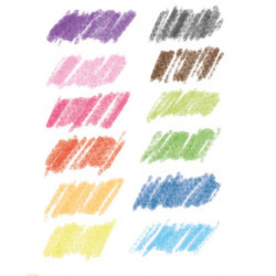 Djeco - 12 Watercolour Pencils - Classic