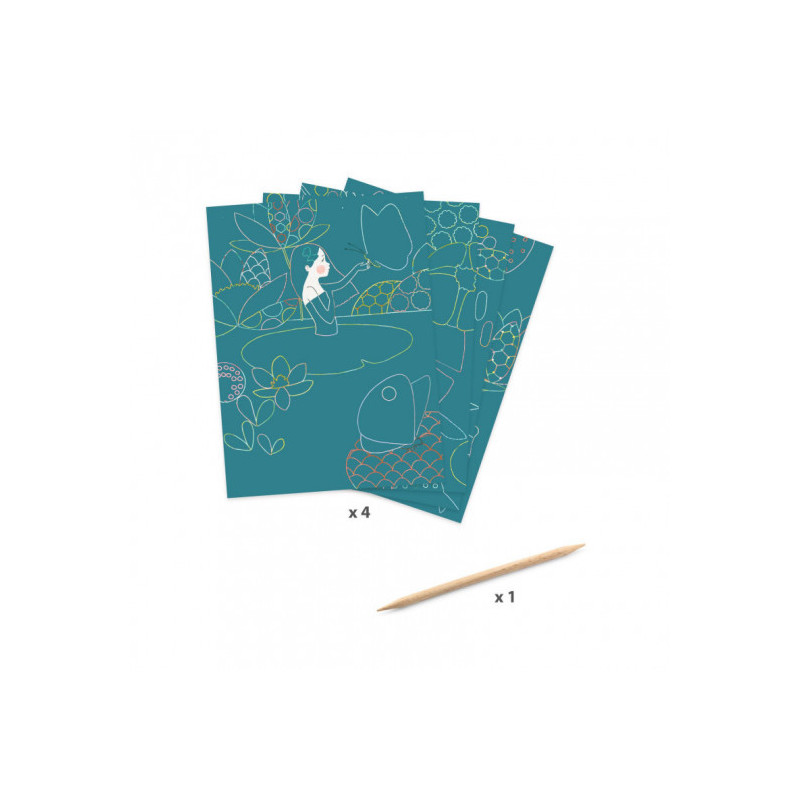 Djeco - Scratch Cards, The Pond