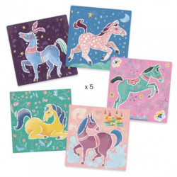 Djeco - Stencils: Horses