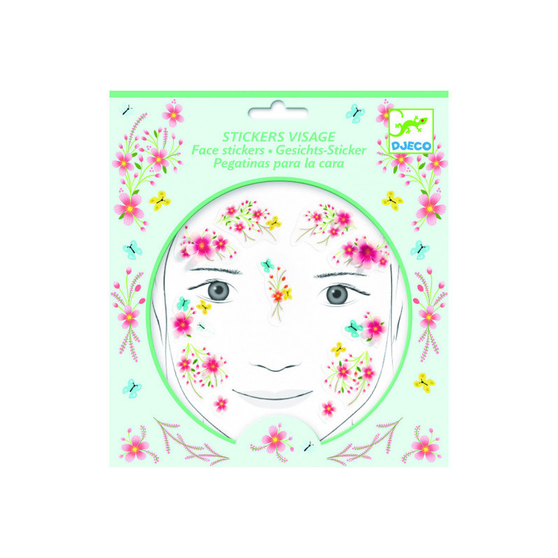 Djeco - Face stickers, Springtime fairy